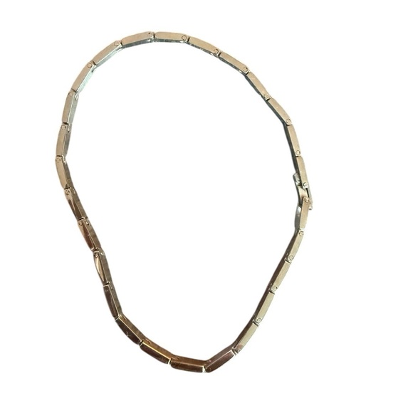 Two tone brushed shiny men’s 8.5”‎ Stainless Steel bracelet unisex - Picture 4 of 8